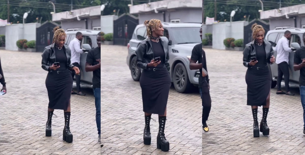 Wendy Shay Storms Interview In A Platform Boots - Watch Video