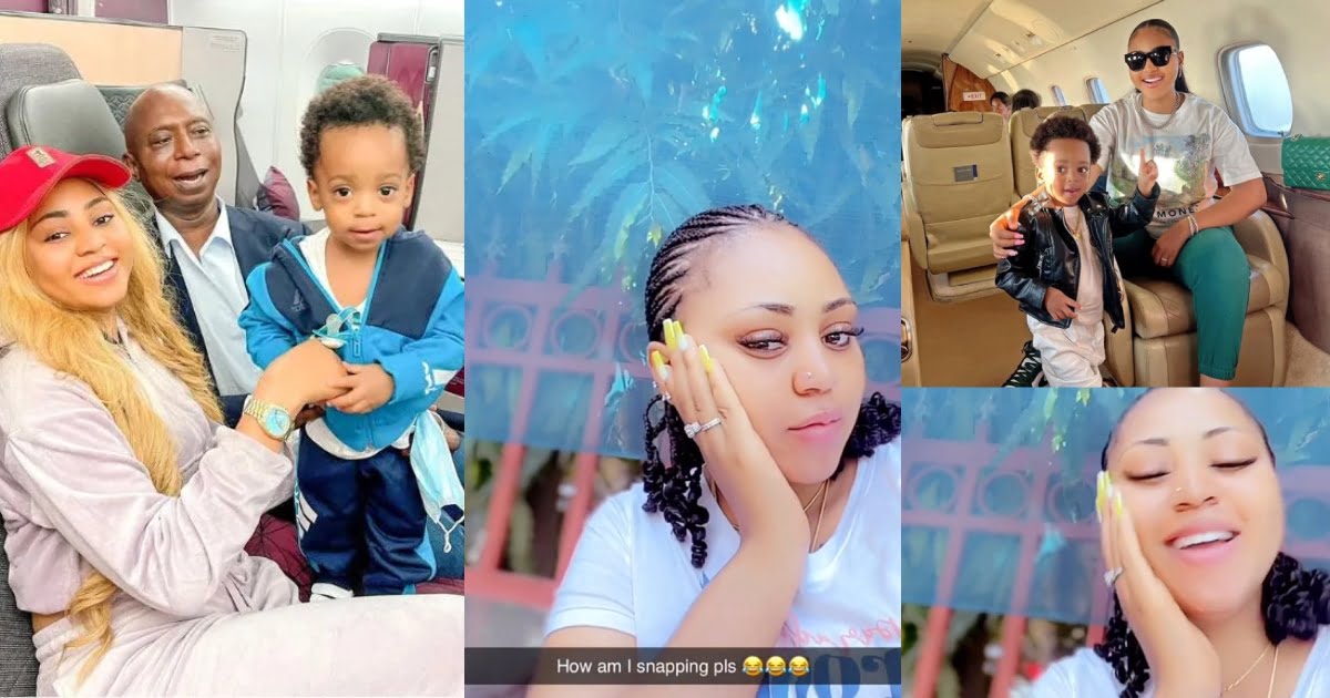 You Like Snapping - Regina Daniels' Son Tells Her In New Video