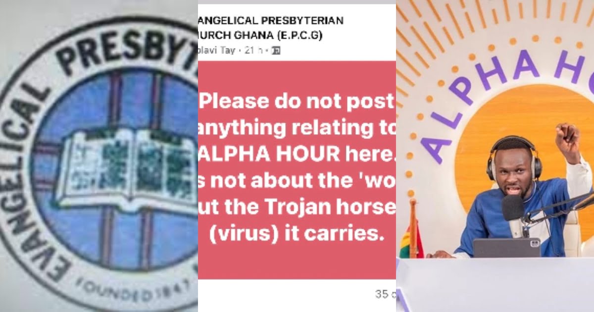 It’s a Virus – Evangelical Presby Church Warns Against Sharing Anything Related To Alpha Hour