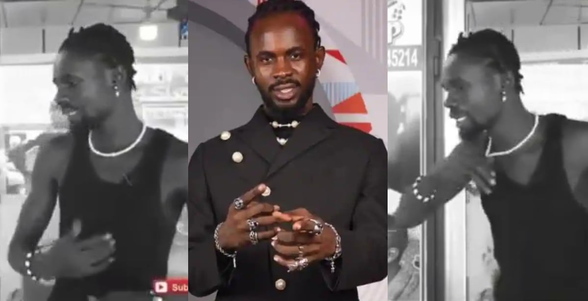 Reactions As Black Sherif's Lookalike Raps His 'Soja' Song With Crooked Voice - Watch Video