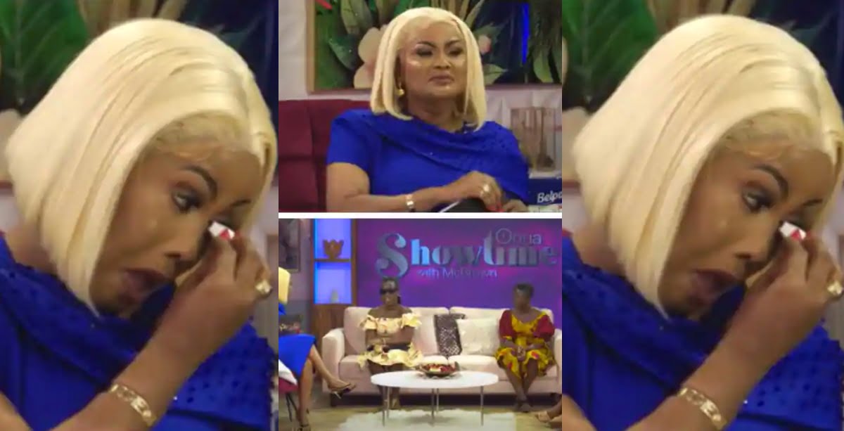 Nana Ama McBrown Cries On Her Show After Hearing The Story Of 2 Legon Students Who Wend Blind - Watch Video