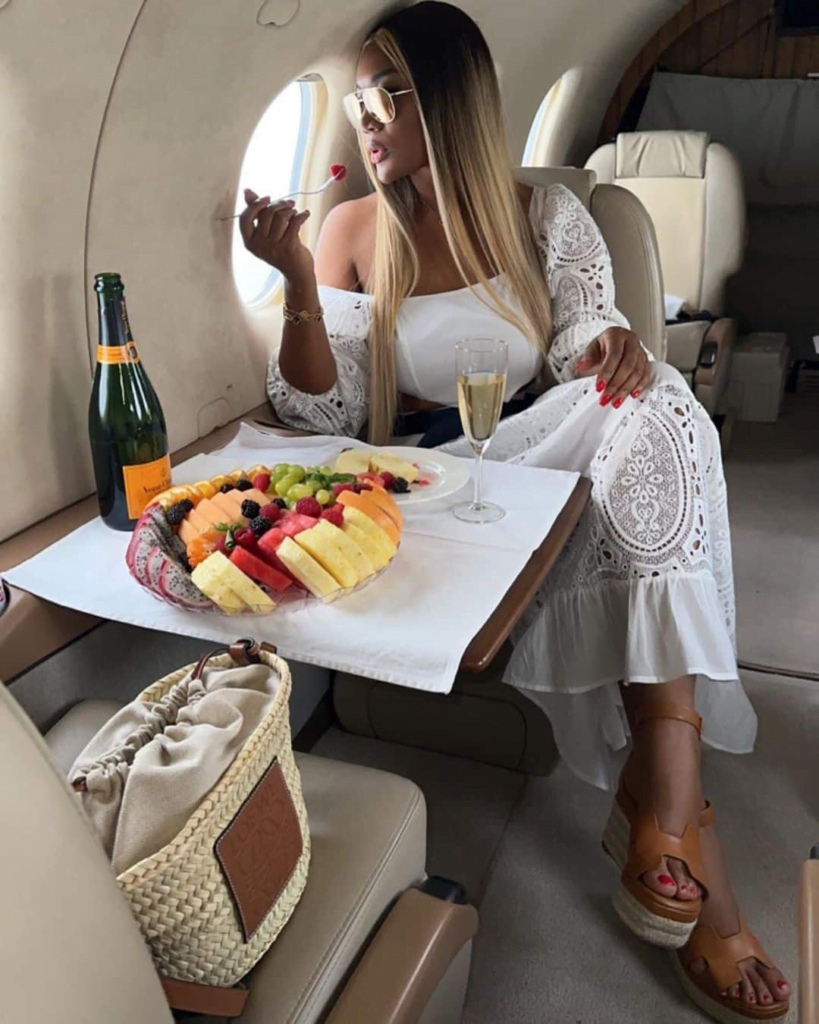 Rich Lawyer, Sandra Ankobiah flies out of Ghana on a private jet to celebrate her birthday - See Photos
