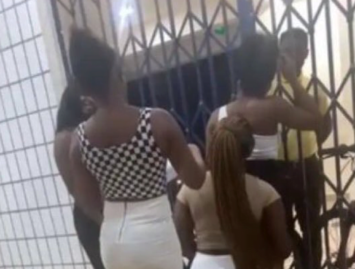Massive Reactions As UPSA Students Locked Outside Their Hostel Due To Lateness - See Photos