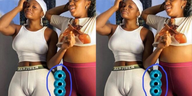 Slay Queen puts her tợtợ on display in a yoga dress. (See photo)