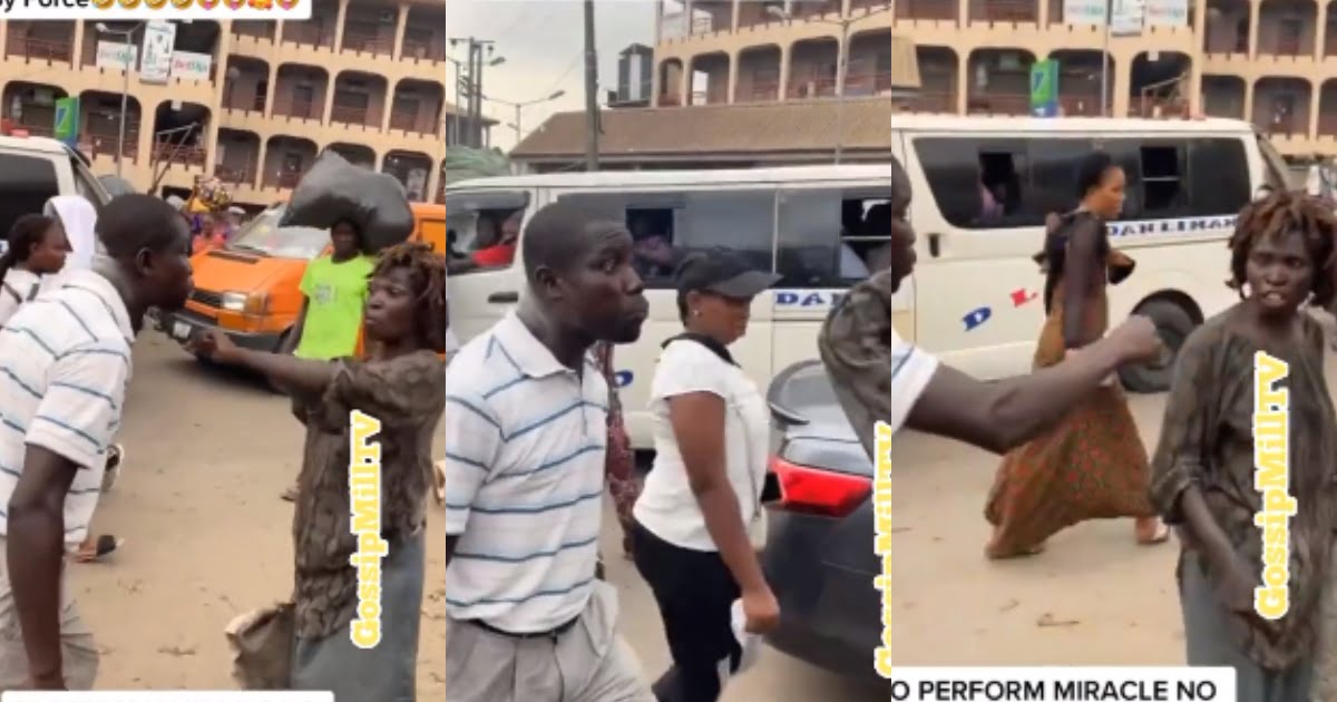 Drama on the Streets of Lagos: Mentally Challenged Woman Fights Pastor