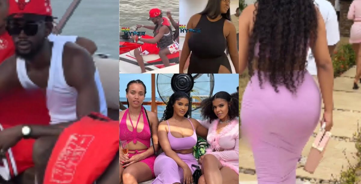Ladies With Big Nyᾶsh Stoms Black Sherif's VGMA Win Party in Ada - Watch Video