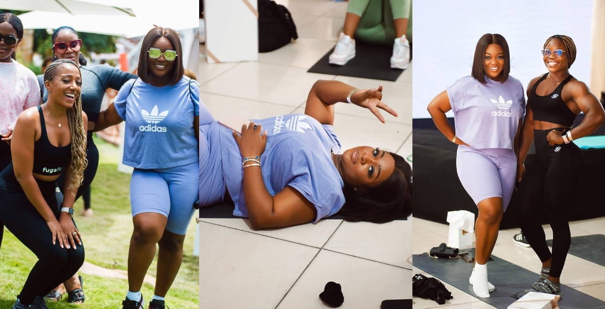 Actress Jackie Appiah and Akufo-Addo’s Daughter Hit the Gym In New Photos