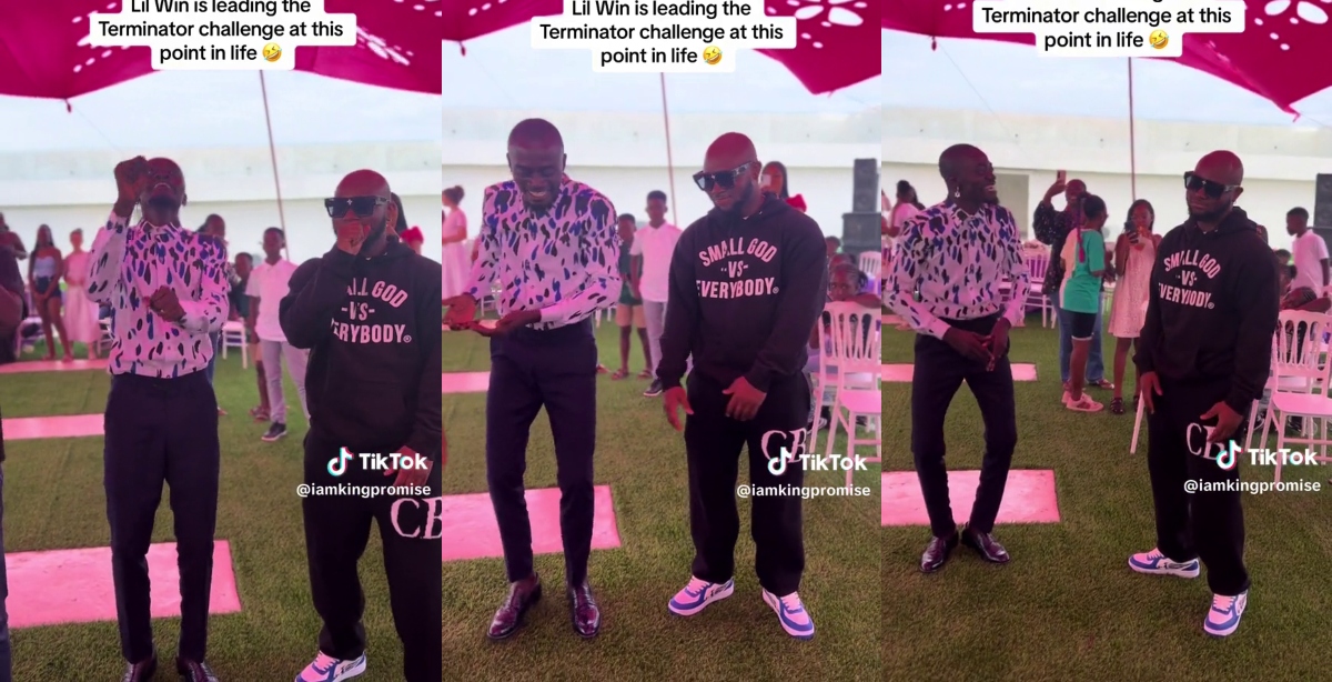 Lil Win shocks King Promise with beautiful ‘Terminator’ dance moves in new video - Watch