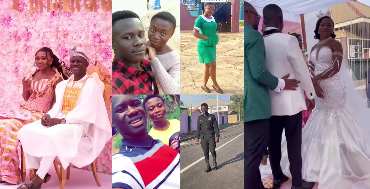 Beautiful Love Story: From Teenage Lovers to Newlyweds After Becoming Policeman and Nurse (Watch Video)