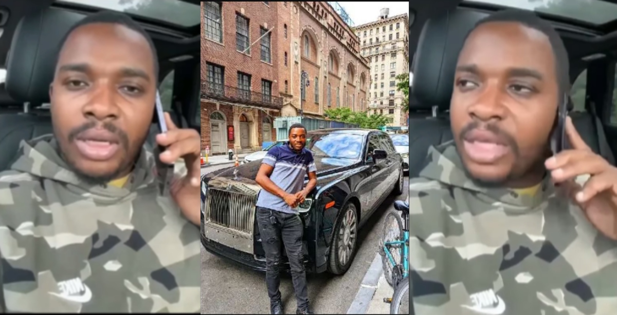 Twene Jonas busted as owner of the car he borrowed to Flex on social media calls him to return it while on live - Watch