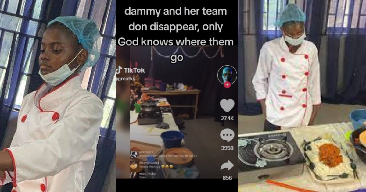 "Record Breaker Don Give Up": Nigerian Chef Dammy and Her Team Disappear from Venue, Video Trends
