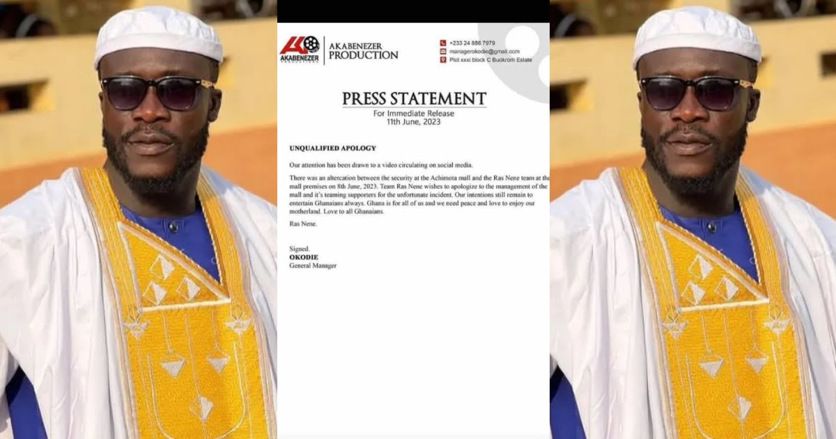 Dr Likee Apologizes for his actions at achimota mall in a Press Statement