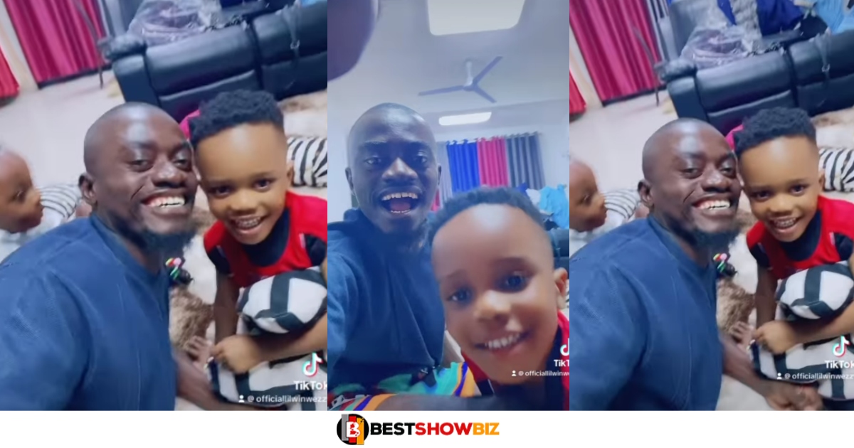 Lil Win Speaks English With Children As They Return From US, Video Stirs Hilarious Reactions