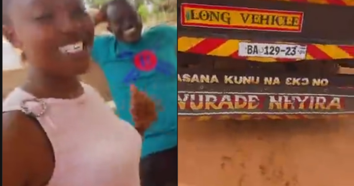 GH Driver Writes His Wife's Name On His Truck, Video Goes Viral