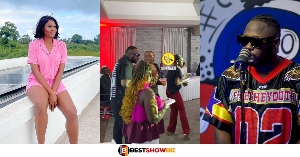 Is He Purchasing the Book of Life? Fans React as Medikal pays Ghc 100,000 for Yvonne Nelson’s Book (WATCH)