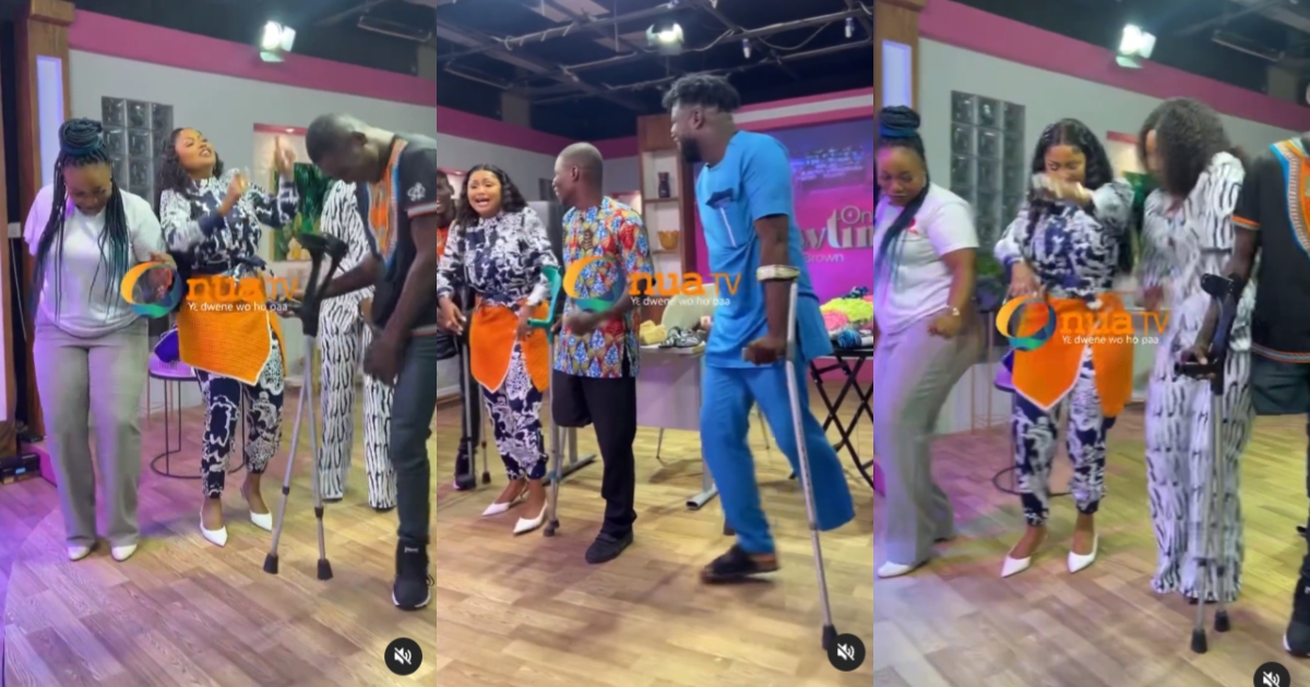 Nana ama warms hearts as she dances with people with Disability (Watch video)