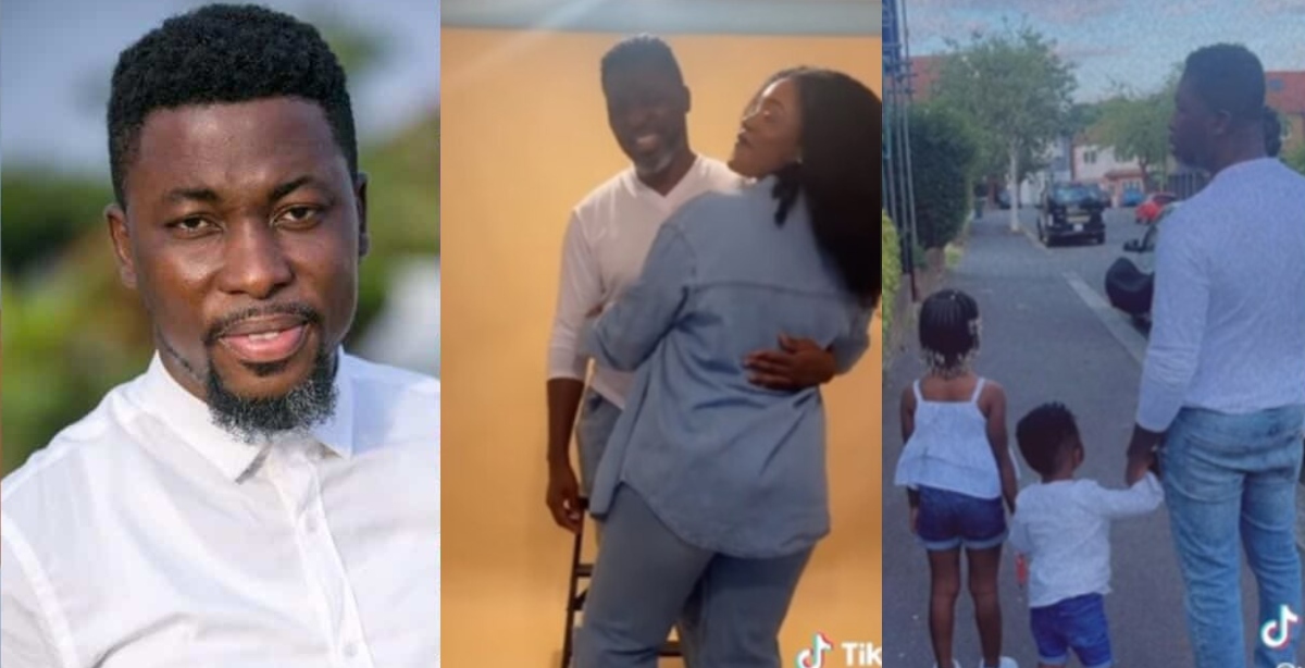 Kwame A Plus Chops Love With His Beautiful Wife And Kids In The UK - Watch Video