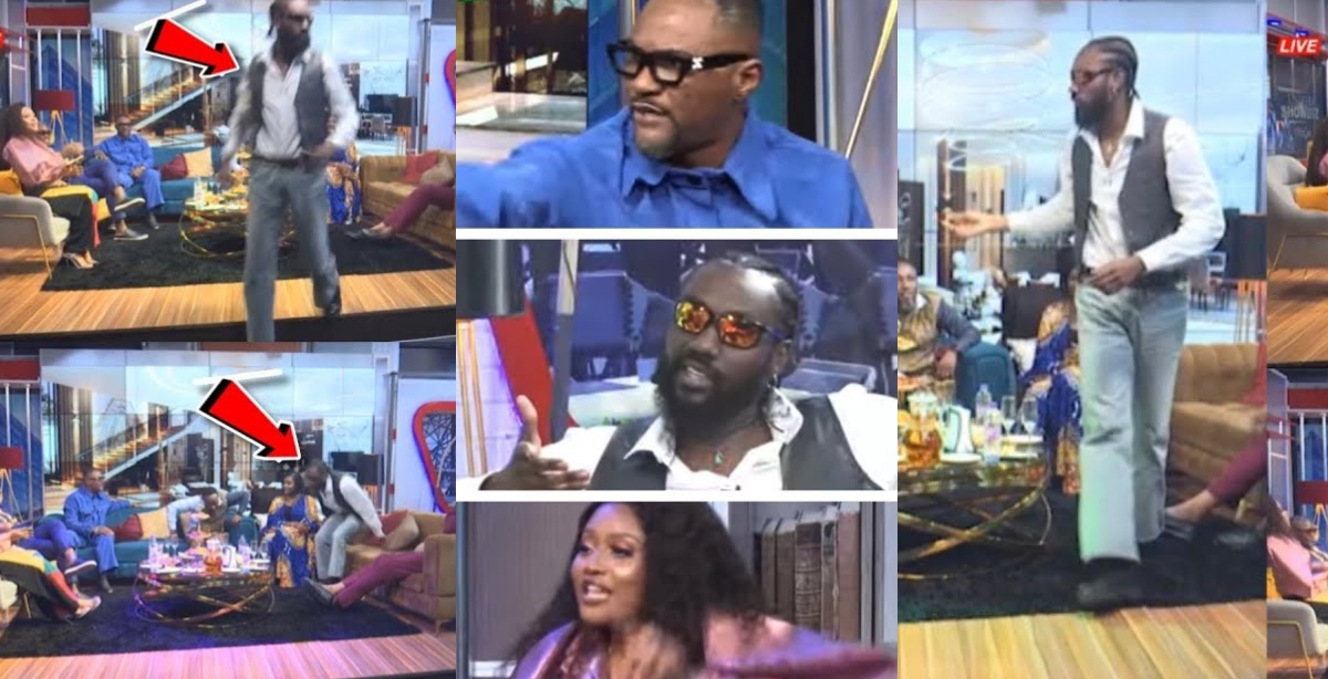 Watch the moment angry Pappy Kojo walks off UTV as he clashes with Mr Logic on United Showbiz - Video