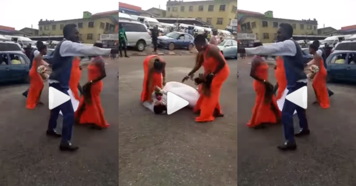 “She Is Pregnant For Me” – Man Interrupts His Girlfriend's Wedding With Another Man (Video)