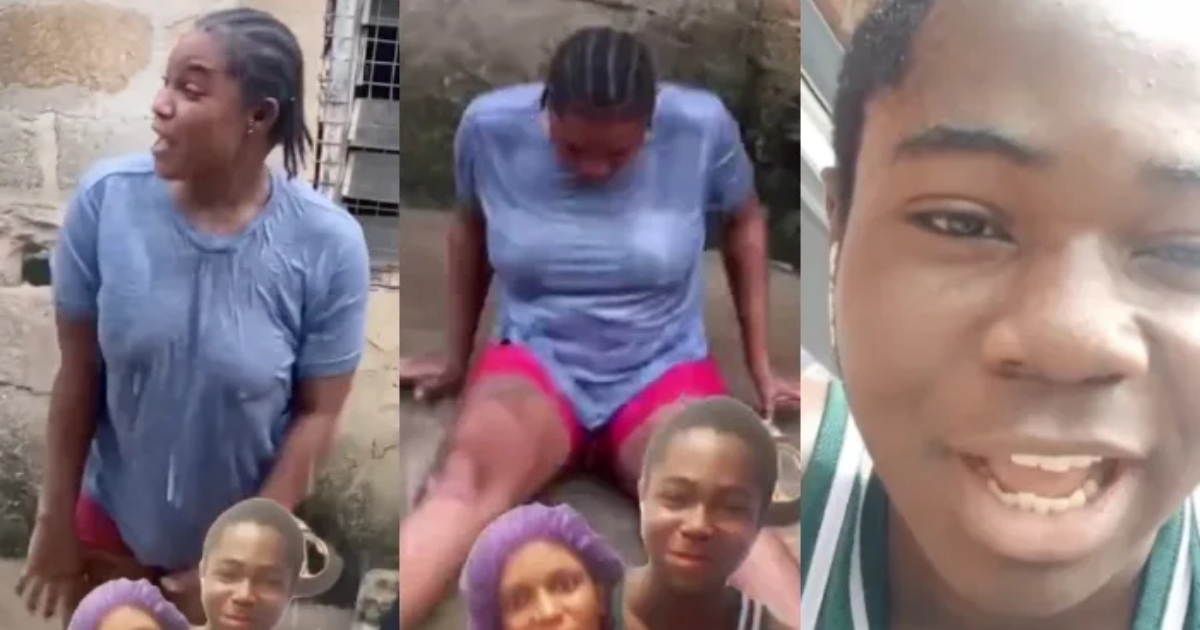 "You will d!e"- Lady curses her boyfriend after the boy spent her money and dumped her. (Watch video)