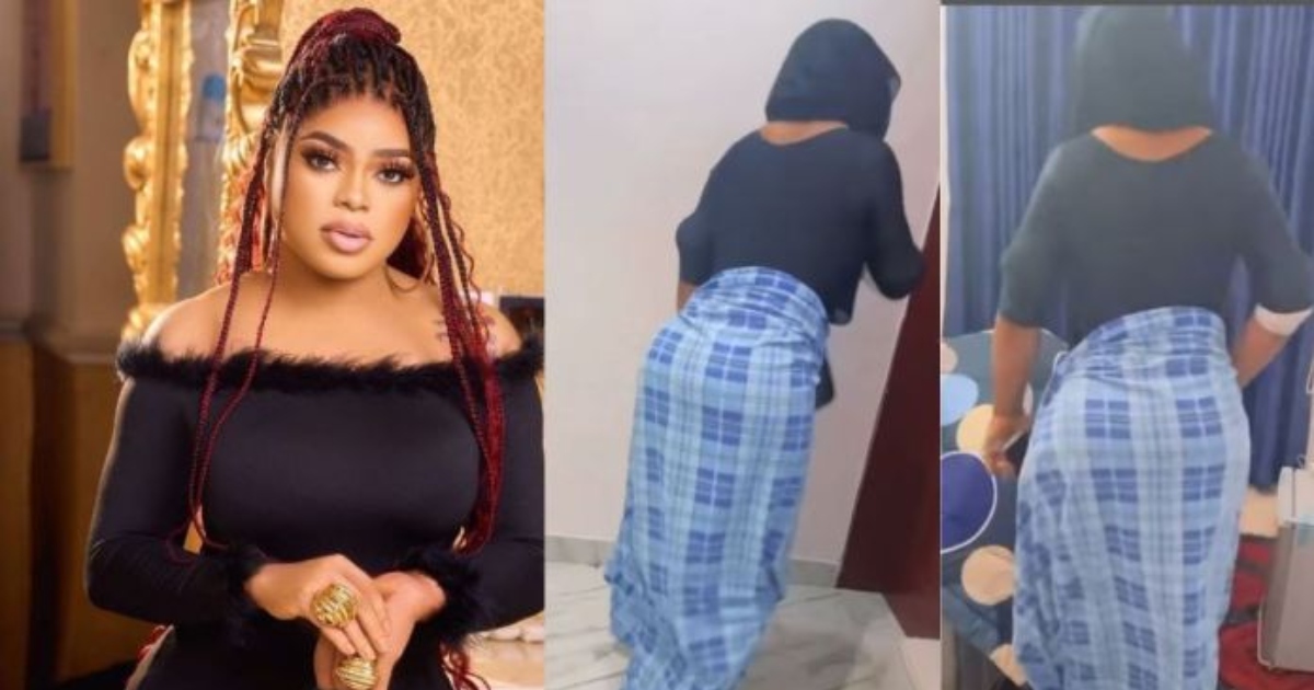 Bobrisky finally shows off his new Nyãsh after painful surgery (Video)