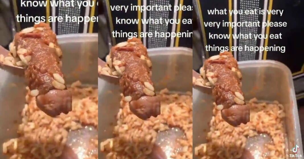Video of manhood found inside food bought from a restaurant go viral - Watch