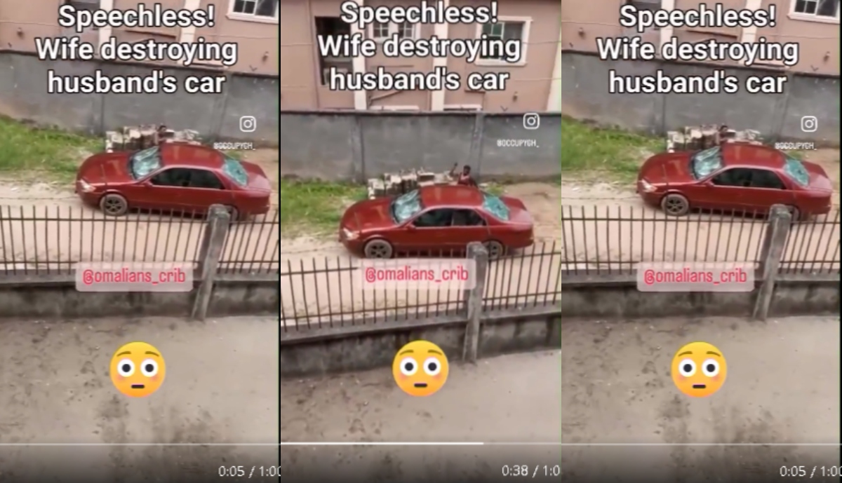 Wife Destroys Her Husband’s Brand New Car Over Cheating Suspicions