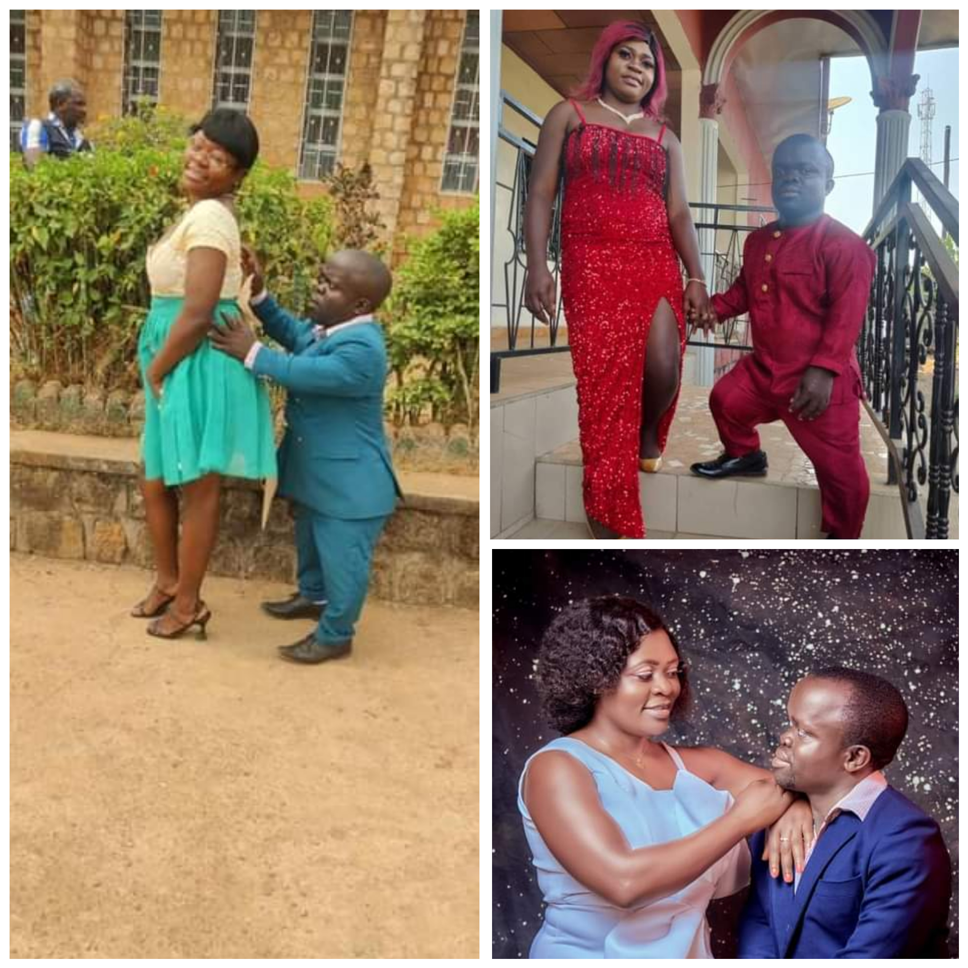 Short teacher who was rejected by women due to his height, kisses his wife in new photos