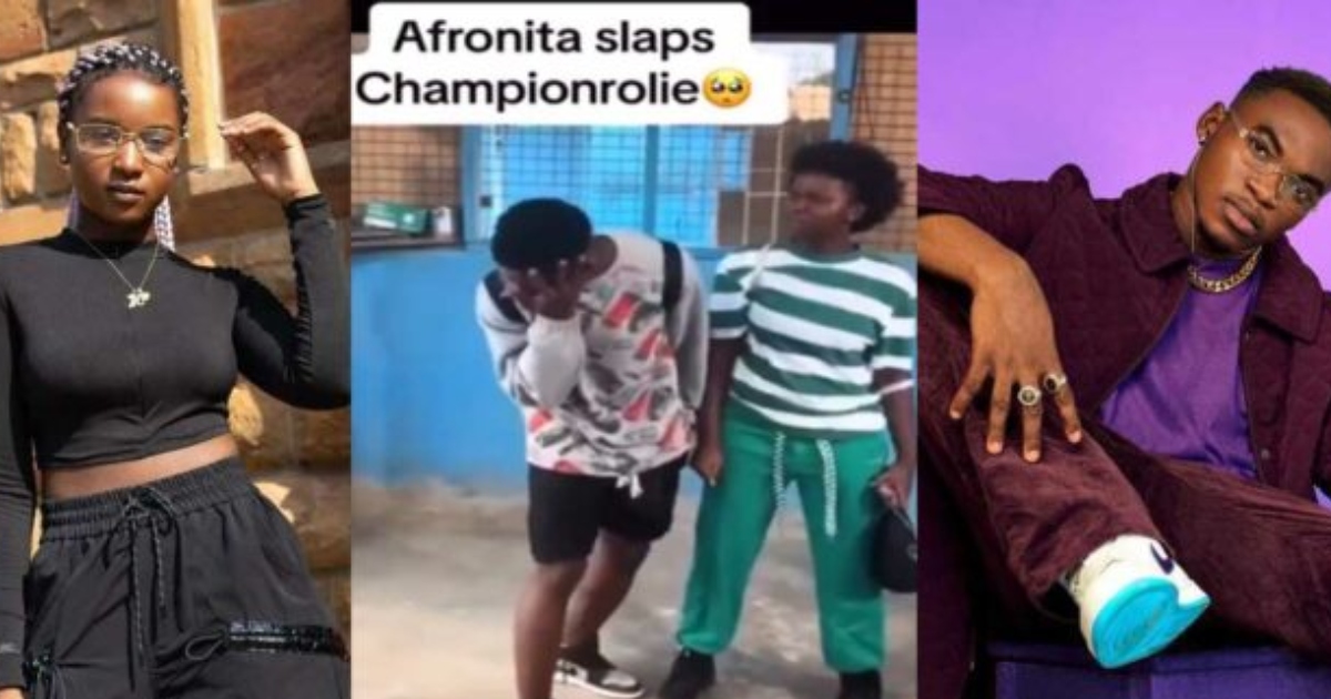 Popular Dancer, Afronitaa angrily slaps Champion Rolie in public (Watch Video)