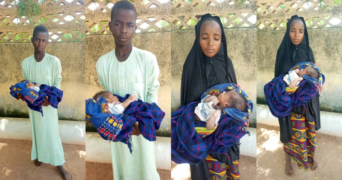 Two teenagers arrested for allegedly stealing newborn baby – Photos