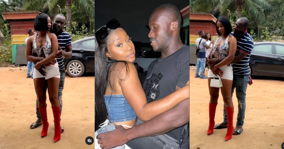"Are they dating?" - Efia Odo and Dr. Likee spotted chopping love in public. (Watch video)