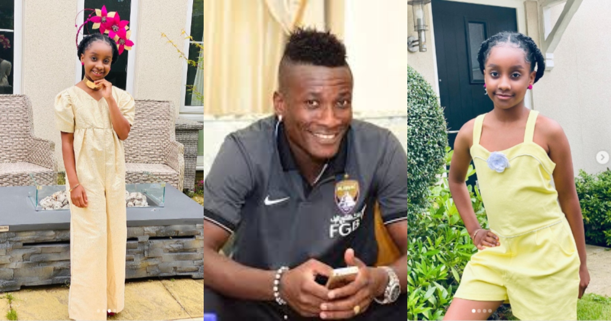 Asamoah Gyan Celebrates His Only Daughter On Her Birthday With New Photos