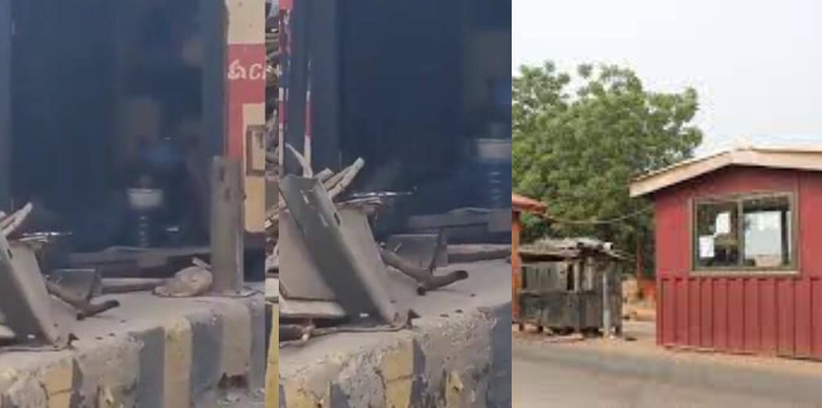 Video of abandoned Toll Booth used as home by homeless Ghanaians surfaces online - Watch