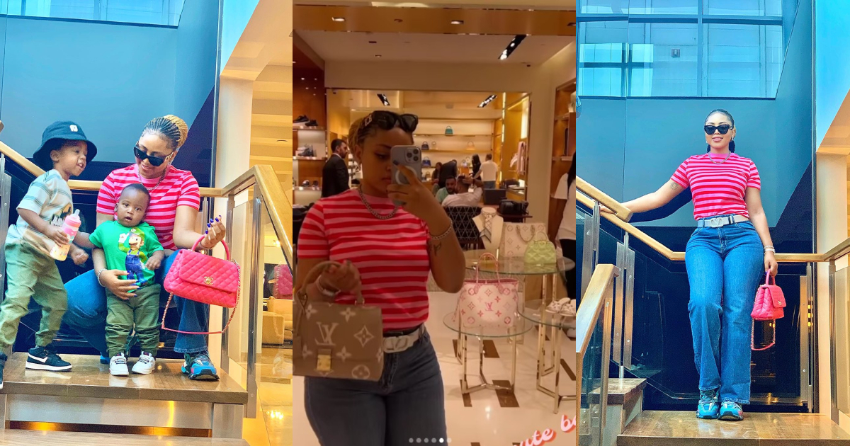 Regina Daniels Son Styles Her As They Step Out and Chills In Expensive Places (Video and Photos)
