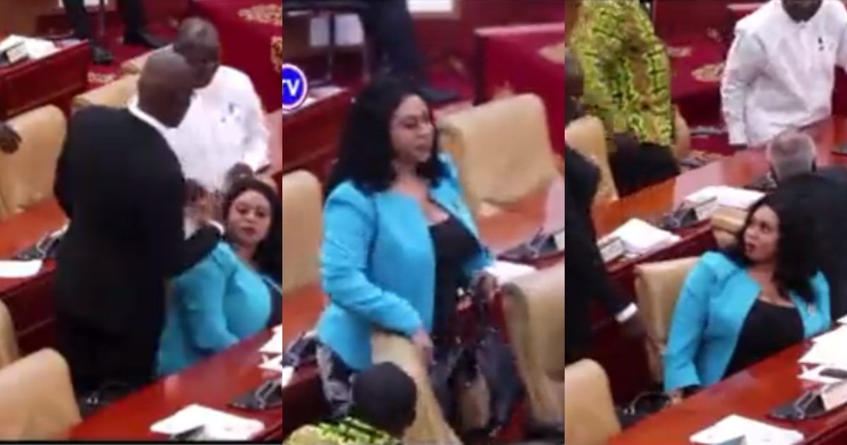 Camera Captures Kennedy Agyapong Giving Adwoa Safo A 'Fat' Envelope In Parliament