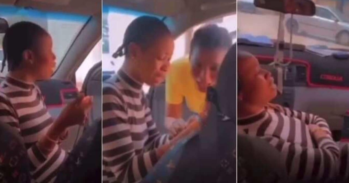 Nigerian lady cries like a baby after finding out the man she rejected is getting married (Watch video)