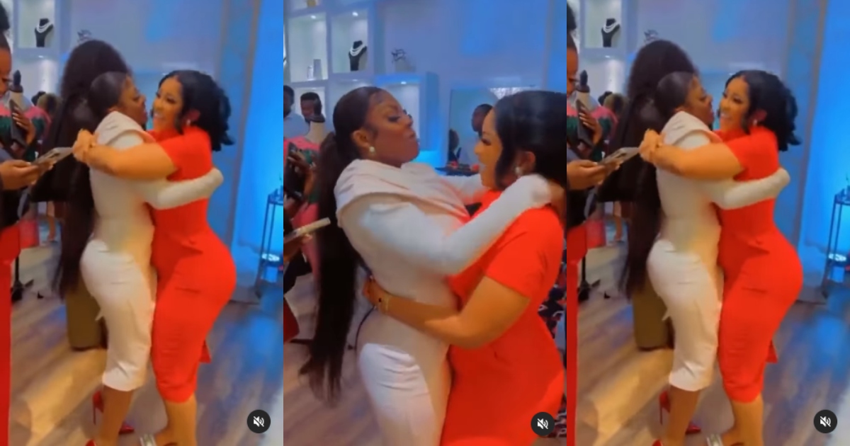 Video of Nana Aba Anamoah and Serwaa Amihere Hugging and Kissing Warms Heart