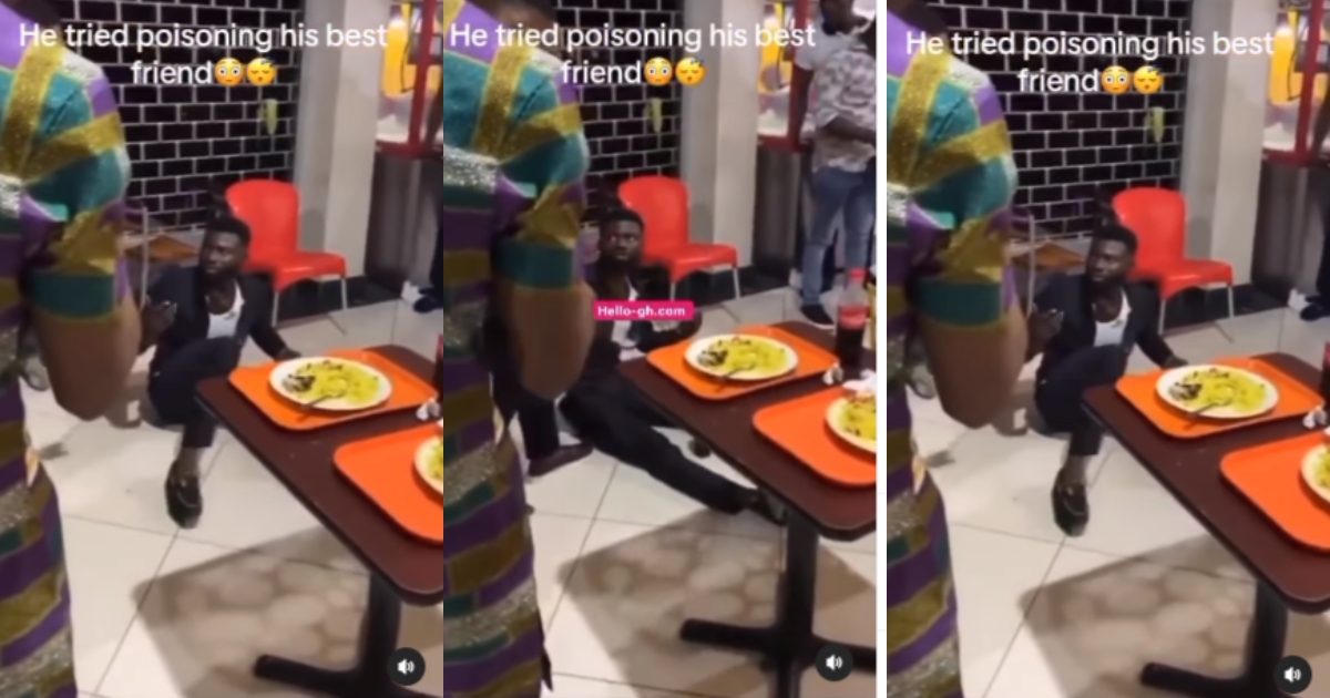 Guy Caught Red-Handed Poisoning His Best Friend’s Food In A Restaurant [VIDEO]