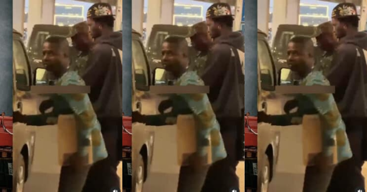 Watch the moment Black Sherif was being taken at Kotoka International Airport by police surfaces - Video