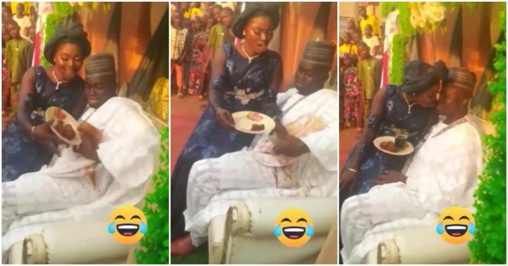 Video Goes Viral As Bride Pours Food on Groom While Trying To Kiss Him - Watch