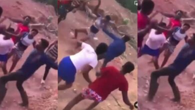 4 Girls mercilessly beat a guy after realizing he was dating them at the same time - Watch Video