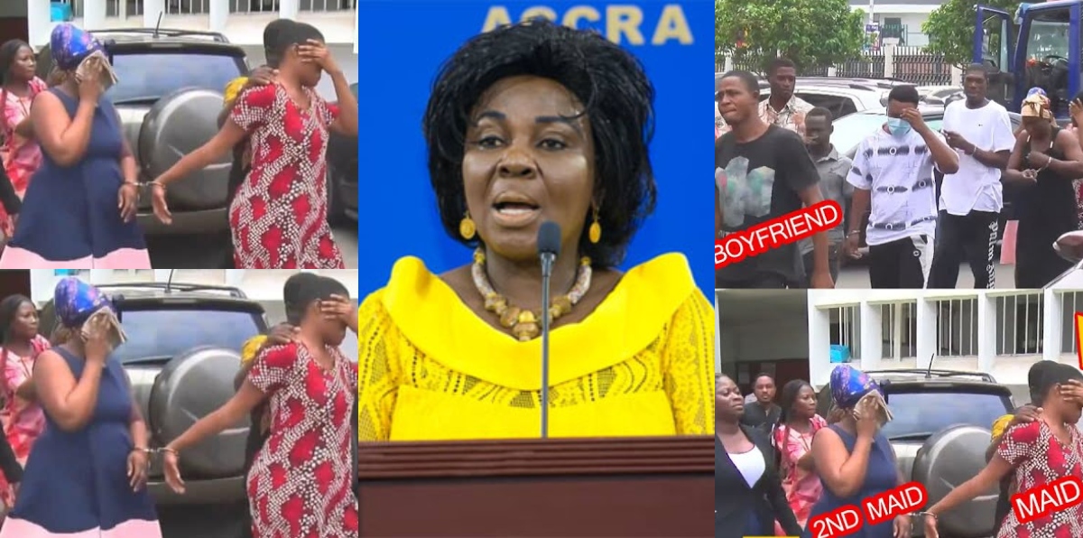 See the real faces of the house maids who stole Cecilia Dapaah's $1 million and other cash - Watch Video