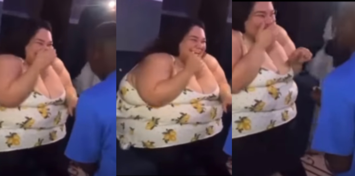All be settings: Reactions as Nigerian guy proposes to his White Obolo girlfriend in trending video (Watch)
