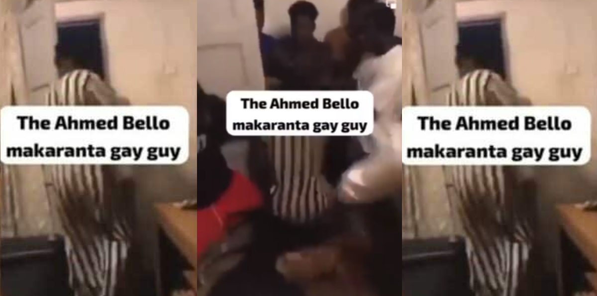 G@y man receives serious beating after trying to chop another man's 'Trumu' in Accra - Watch Video