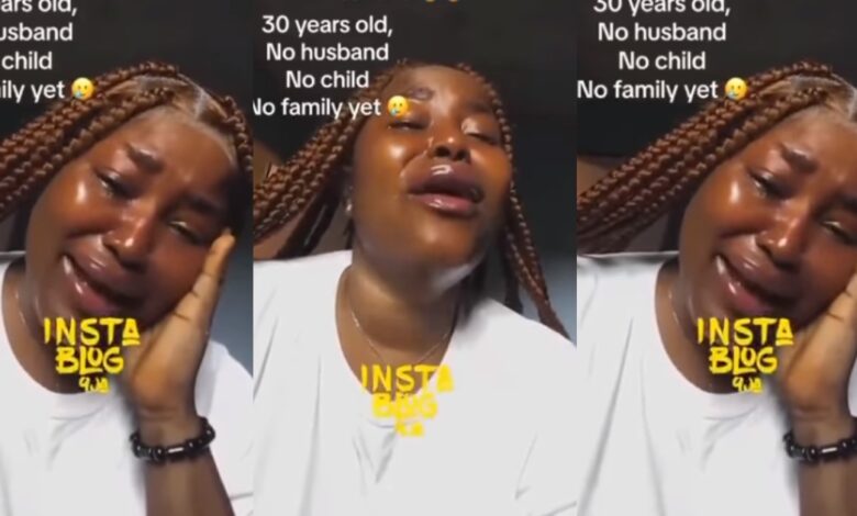 “I'm 30 with no husband and child ” – Young lady cries out for help (Video)