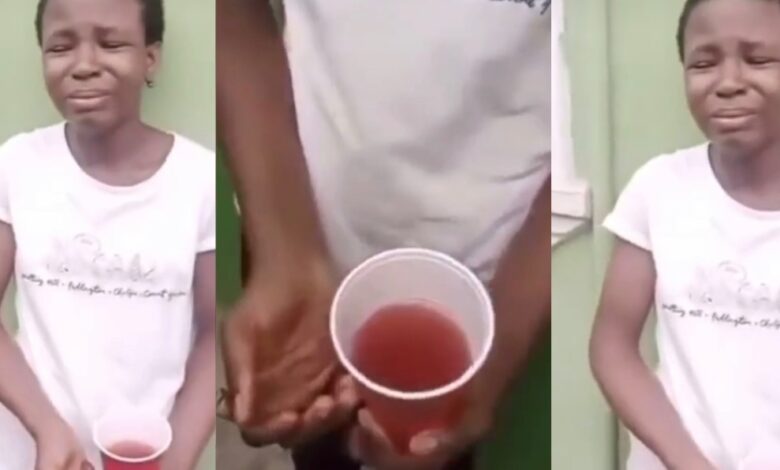 House Girl caught trying to pour blood from her menses into her boss’ food – Watch Video