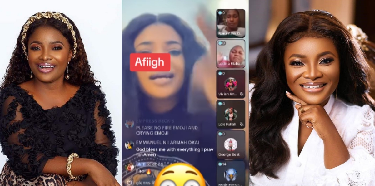 Massive Reactions As Gospel Singer, Ohemaa Mercy Casts Out Evil Spirit On TikTok Live Watch Video