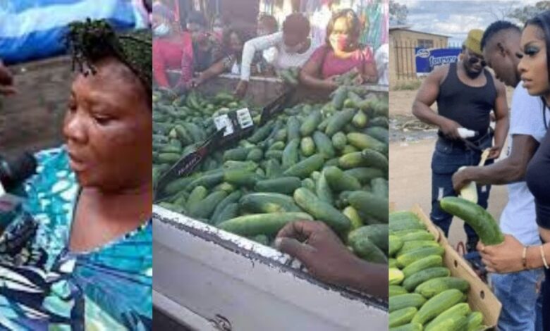 Most women buy the cucumber for something else and not for cooking - Market women exposes