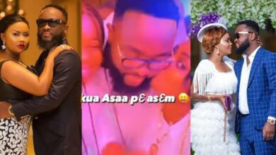 Nana Ama Mcbrown’s husband caught kissing a lady at an event - Watch video