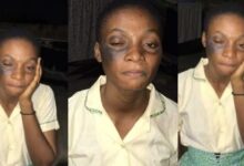 Nkwatia Presby SHS headmaster slaps female student for leaving school without exeat - Video